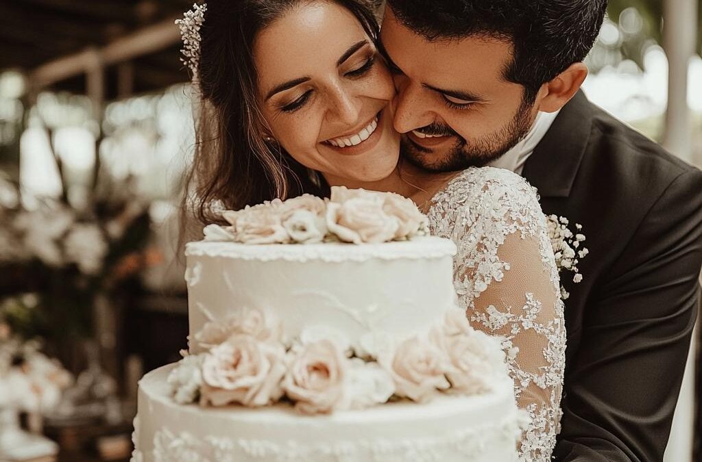 Inspirações de bolos de casamento: do clássico ao moderno.